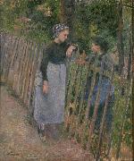 Camille Pissarro Conversation oil painting reproduction